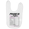 March Girl Facts Pisces Baby Bibs