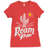 roam free Ladies Fitted T-Shirt