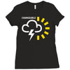 weather forecast symbol Ladies Fitted T-Shirt