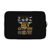 Born July Multitasking Problem Solving Tees Laptop sleeve