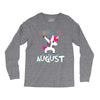 Born Unicorns-Born August Long Sleeve Shirts