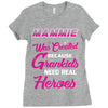 Mammie Was Created Because Need Real Heroes Ladies Fitted T-Shirt