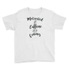 motivated by caffeine and canines Youth Tee
