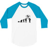 stop following me monkey 3/4 Sleeve Shirt