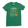 fall i teach the cutest pumpkins Ladies Fitted T-Shirt