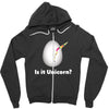 is it Unicorn Zipper Hoodie