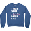 This is What Trans Looks Like Crewneck Sweatshirt