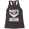bats are awesome Racerback Tank