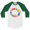personalize baby name bodysuit 3/4 Sleeve Shirt