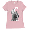 faith animal pray Ladies Fitted T-Shirt