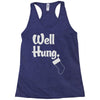 well hung Racerback Tank