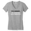 resemble your therapist Women's V-Neck T-Shirt
