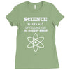 science is gods   atheism Ladies Fitted T-Shirt