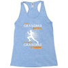 the best grandpas go running Racerback Tank