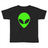 uomo alieno ufo stampa verde fluo divertente mitiche Toddler T-shirt