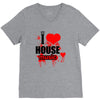i love house music t shirt men logo3 new t shirt clothing design men V-Neck Tee