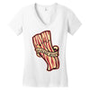 bacon forever Women's V-Neck T-Shirt