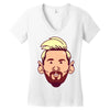 messi Women's V-Neck T-Shirt