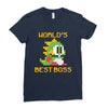 World's Best Boss Mario Ladies Fitted T-Shirt