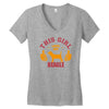 This Girl Loves Her Beagle Women's V-Neck T-Shirt