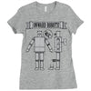 onward robots! &ndash; by chris ware Ladies Fitted T-Shirt