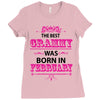 The Best Grammy Was Born In February Ladies Fitted T-Shirt