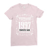 vintage made in 1997 perfectly aged a living legend Ladies Fitted T-Shirt