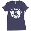 blackbeard pirate ship Ladies Fitted T-Shirt