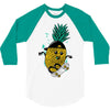 pineapple skateboarding 3/4 Sleeve Shirt