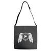 letter f with wings Adjustable Strap Totes