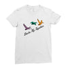 ducks fly together Ladies Fitted T-Shirt