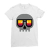 sunset skull Ladies Fitted T-Shirt
