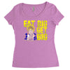 eat big get big Women's Triblend Scoop T-shirt