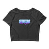 swim like a girl neon Crop Top
