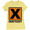 irritant symbol Ladies Fitted T-Shirt