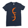 helix of heroes funny retro sci fi superhero symbol cool logo Ladies Fitted T-Shirt