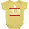 run away rabbit Baby Bodysuit