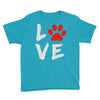 love dog paw Youth Tee