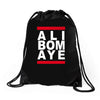 ali bomaye Drawstring Bags