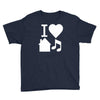 i love house music dj baseball Youth Tee