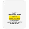 Under Construction Personalize Baby Mousepad