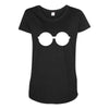glasses Maternity Scoop Neck T-shirt