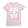 bears kill you Ladies Fitted T-Shirt