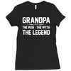the man the myth the legend Ladies Fitted T-Shirt