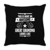 Awesome Great Grandma Looks Like Throw Pillow