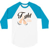 Fight For a Cure Uterine Cancer Awareness 3/4 Sleeve Shirt