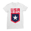 land of the free Ladies Fitted T-Shirt