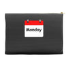 title of day of the week monday day of the week Accessory Pouches