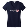 its My Heart Women's V-Neck T-Shirt