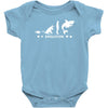 poker ~ fish to shark evolution ~ mens funny poker Baby Onesie